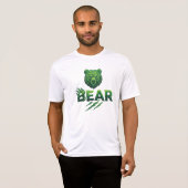 T-shirt Conception de typographie Green Bear (Devant entier)