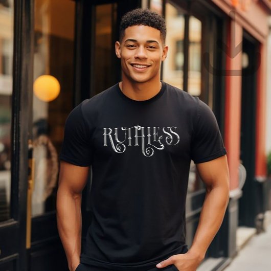 T-shirt Conception de typographie impitoyable