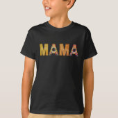 T-shirt Conception de typographie Mama Patchwork (Devant)