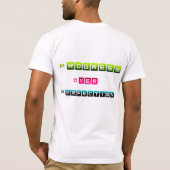 T-shirt Conception de typographie motivationnelle Progrès (Dos)