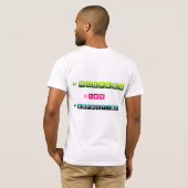T-shirt Conception de typographie motivationnelle Progrès (Dos entier)
