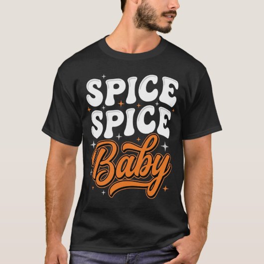 T-shirt Conception de typographie rétro Halloween Spice Sp (Devant)