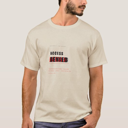 T-shirt Conception de typographie technologique drôle d'ac (Devant)
