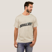 T-shirt Conception de typographie technologique indisponib (Devant entier)