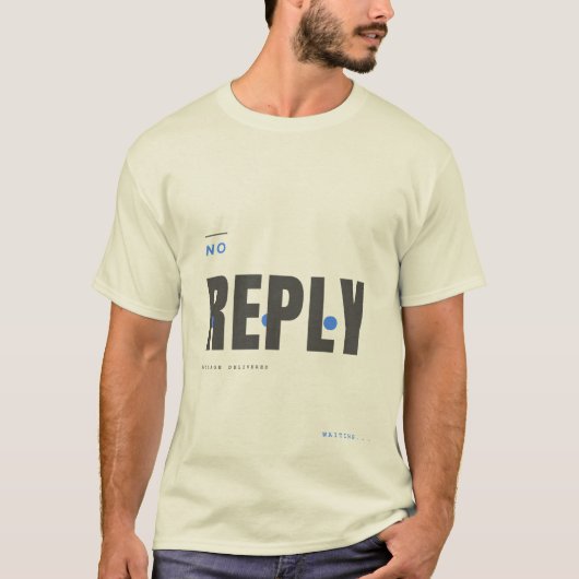 T-shirt Conception de typographie technologique sans répon (Devant)