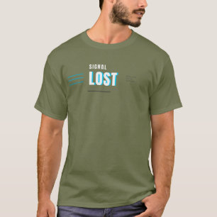 T-shirt Conception de typographie technologique Signal Per