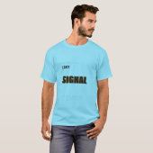 T-shirt Conception de typographie technologique Signal Per (Devant entier)