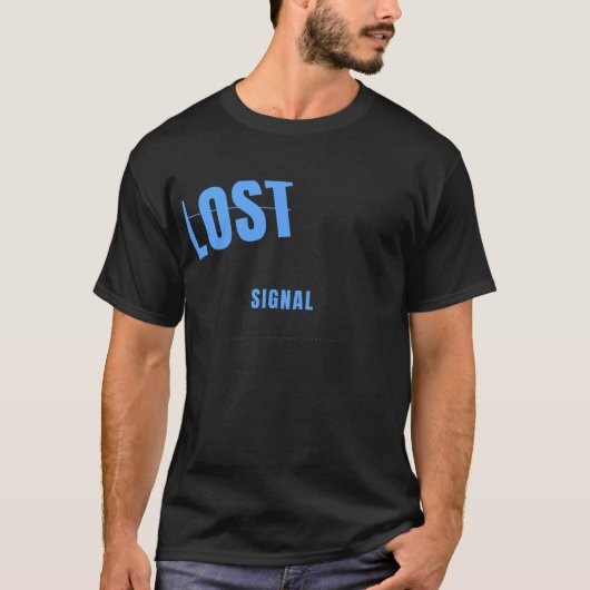 T-shirt Conception de typographie technologique Signal Per (Devant)