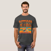 T-shirt Conception de vacances à la retraite (Devant entier)