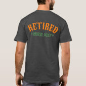 T-shirt Conception de vacances à la retraite (Dos)