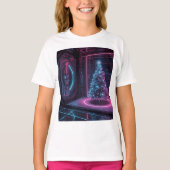 T-shirt Conception de vacances de science-fiction moderne (Devant)