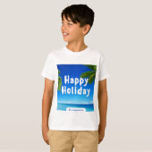 T-shirt Conception de vacances mignonne et heureuse (Devant entier)