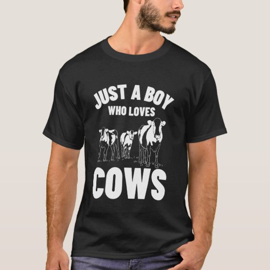 T-shirt Conception de vache drôle pour hommes garçons élev (Devant)