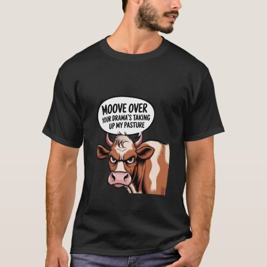 T-shirt Conception de vache ironique animale sarcastique d (Devant)
