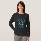 T-shirt Conception de vecteur de citation d'amant de chien (Devant entier)