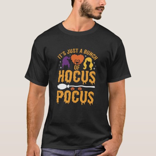 T-shirt Conception de vecteur de sorcière de Hocus Pocus H (Devant)