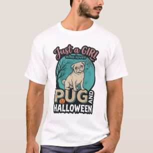 T-shirt Conception de vecteur vintage de fille de Pug Hall
