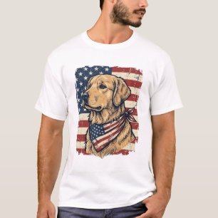 T-shirt Conception de vecteur vintage patriotique de Golde