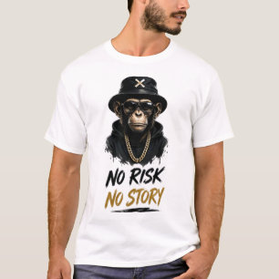 T-shirt Conception de vêtements de rue singe sans risque,