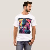 T-shirt Conception de vêtements urbains Graffiti Gorilla (Devant entier)