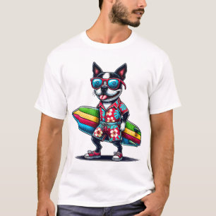 T-shirt Conception de vibrations de surfeur Bostie
