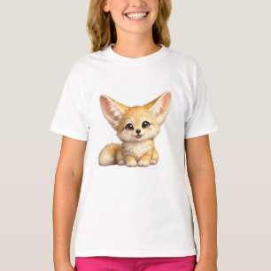 T-shirt Conception de vibrations positives de renard fenne