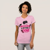 T-shirt Conception de vie de maman avec chignon désordonné (Devant entier)
