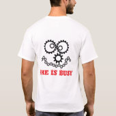 T-shirt Conception de visage de roues dentées "Elle est oc (Dos)