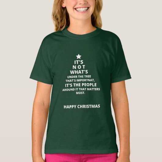 T-shirt Conception de voeux de Noël (Devant)
