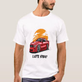 T-shirt Conception de voiture classique (Devant)