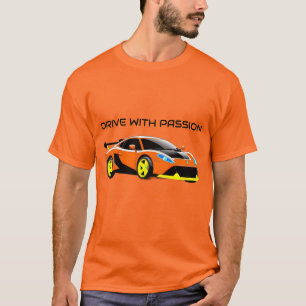 T-shirt Conception de voiture de sport élégante et esthéti