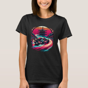 T-shirt Conception de voitures de course de drift de cours