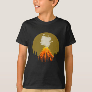 T-shirt Conception de volcan Cool