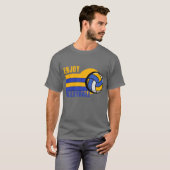 T-shirt Conception de volley-ball agréable (Devant entier)