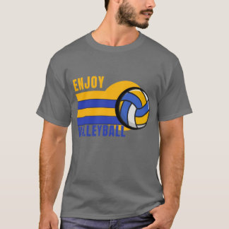 T-shirt Conception de volley-ball agréable