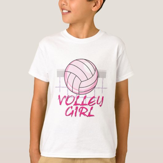 T-shirt conception de volley-ball fille de vallée (Devant)