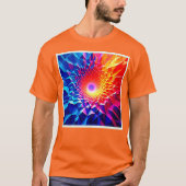 T-shirt Conception de vortex de couleur géométrique prisma (Devant)