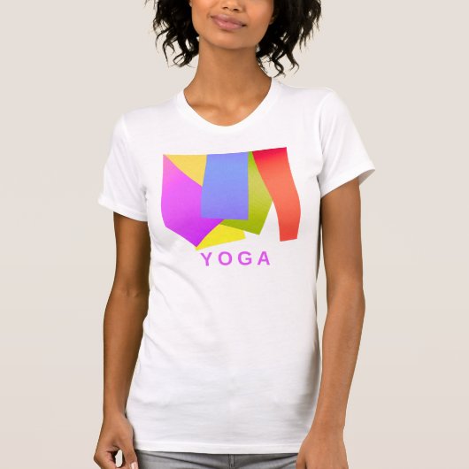 T-shirt Conception de yoga Mat (Devant)