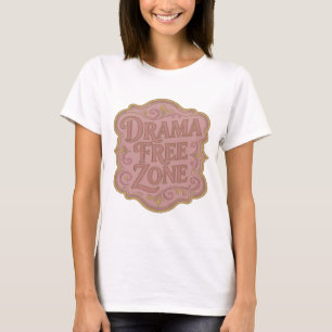 T-shirt Conception de ZONE SANS DRAME en or moderne