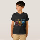 T-shirt Conception d'élément de science sur l'autisme insp (Devant entier)