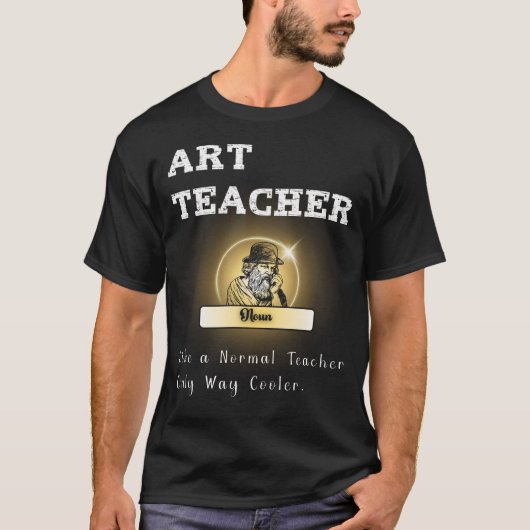 T-shirt Conception d'enseignant d'art drôle Appréciation e (Devant)
