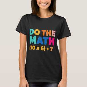 T-shirt Conception d'équation colorée de mathématiques Fai