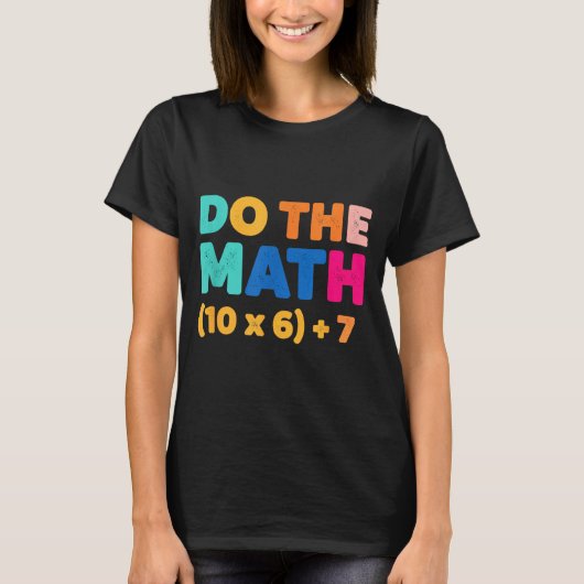 T-shirt Conception d'équation colorée de mathématiques Fai (Devant)