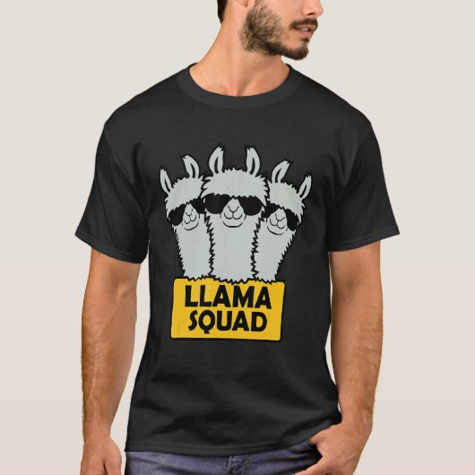 T-shirt Conception d'équipe Llama Squad (Devant)