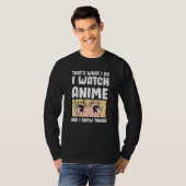 T-shirt Conception des devis | Je regarde Anime (Devant entier)