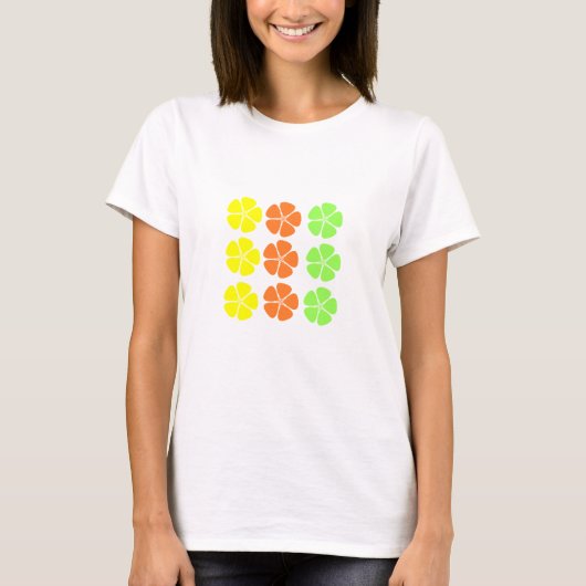T-shirt Conception des fleurs SVG (Devant)