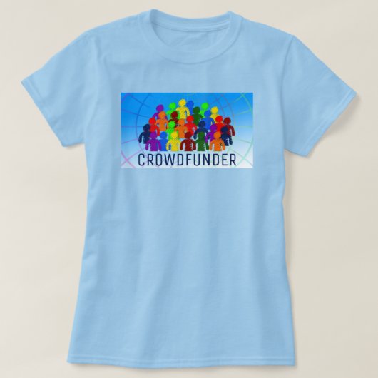 T-shirt Conception des foules, financement participatif, f (Design devant)
