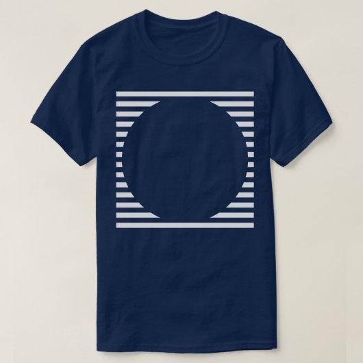 T-shirt conception des lignes de cercle (Design devant)