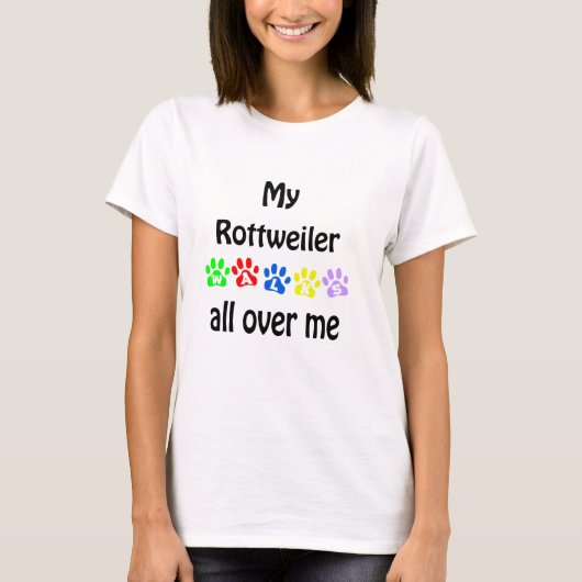 T-shirt Conception des marches Rottweiler (Devant)
