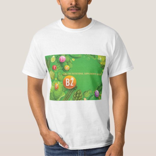 T-shirt Conception des suppléments nutritionnels bio (Devant)